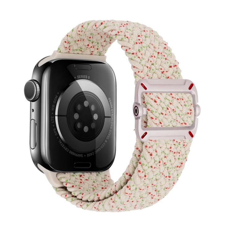 Cinturino per orologio in nylon intrecciato con fibbia meccanica a doppio anello., For Apple Watch 42mm / 41mm / 40mm / 38mm