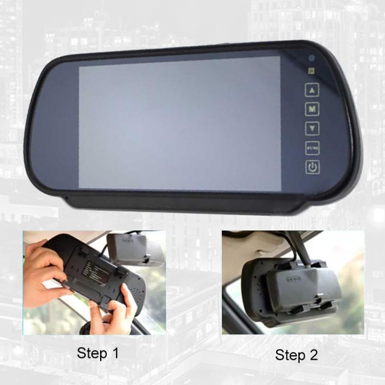 Kit monitor telecamera posteriore per retromarcia da 7 pollici per auto, Car Rearview Camera Monitor Kit