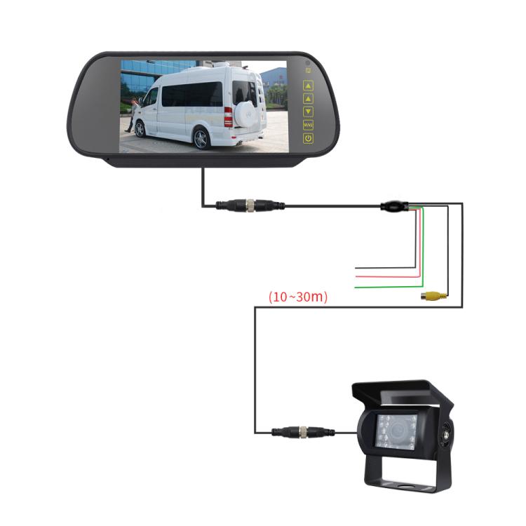 Kit monitor telecamera posteriore per retromarcia da 7 pollici per auto, Car Rearview Camera Monitor Kit