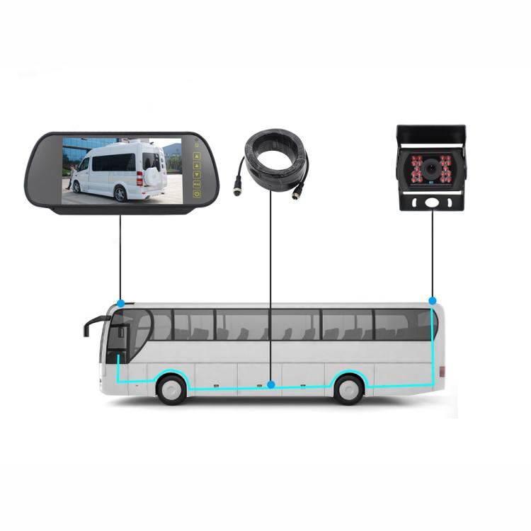 Kit monitor telecamera posteriore per retromarcia da 7 pollici per auto, Car Rearview Camera Monitor Kit