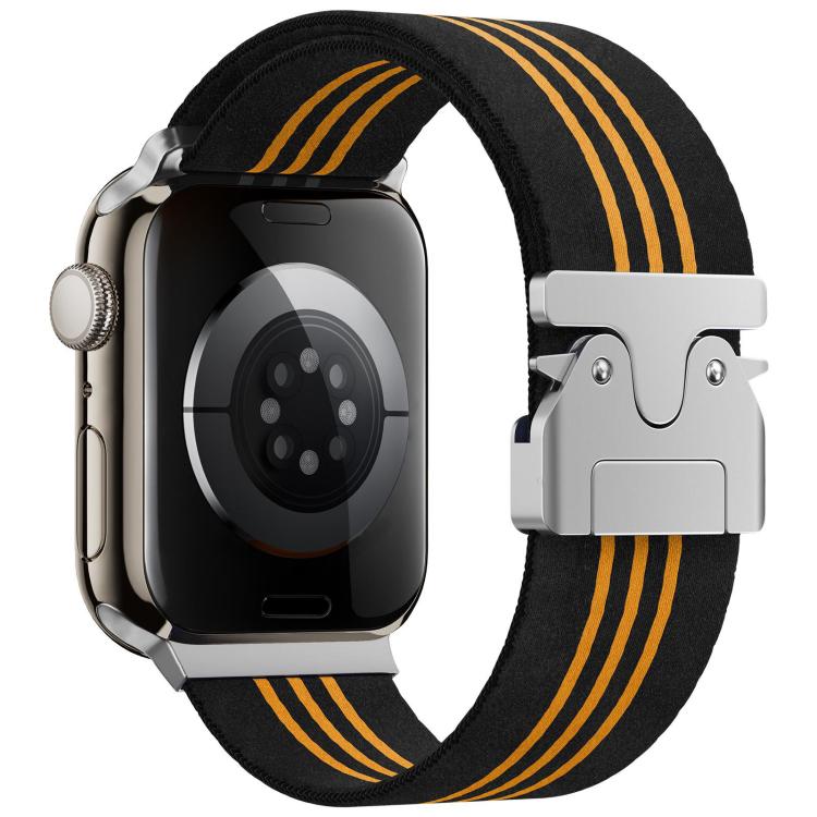 Cinturino per orologio xDfind in nylon intrecciato a 3 strisce con fibbia a paracadute., For Apple Watch 42 / 44 / 45 / 46 / 49mm, For Apple Watch 38 / 40 / 41 / S10 42mm