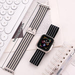 Cinturino per orologio xDfind in nylon intrecciato a 3 strisce con fibbia a paracadute., For Apple Watch 42 / 44 / 45 / 46 / 49mm, For Apple Watch 38 / 40 / 41 / S10 42mm