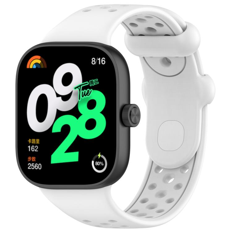 Cinturino per orologio xDfind in silicone traspirante a tinta unita con fori, For Xiaomi Band 10 Pro / 9 Pro / Redmi Watch 6