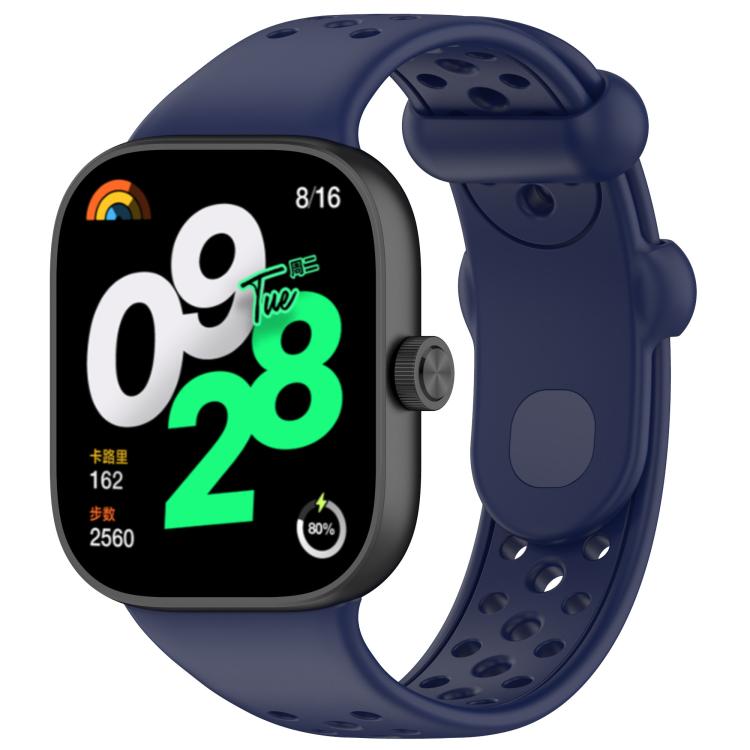 Cinturino per orologio xDfind in silicone traspirante a tinta unita con fori, For Xiaomi Band 10 Pro / 9 Pro / Redmi Watch 6