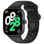 Cinturino per orologio xDfind in silicone traspirante a tinta unita con fori, For Xiaomi Band 10 Pro / 9 Pro / Redmi Watch 6
