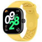Cinturino per orologio xDfind in silicone traspirante a tinta unita con fori, For Xiaomi Band 10 Pro / 9 Pro / Redmi Watch 6