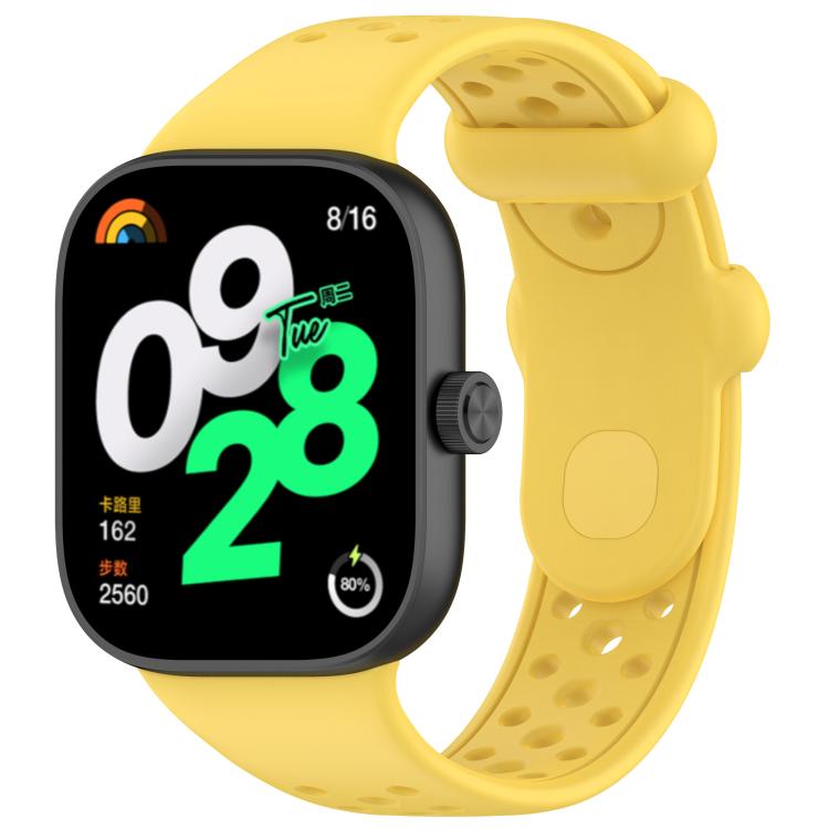 Cinturino per orologio xDfind in silicone traspirante a tinta unita con fori, For Xiaomi Band 10 Pro / 9 Pro / Redmi Watch 6