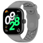 Cinturino per orologio xDfind in silicone traspirante a tinta unita con fori, For Xiaomi Band 10 Pro / 9 Pro / Redmi Watch 6