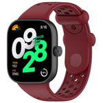 Cinturino per orologio xDfind in silicone traspirante a tinta unita con fori, For Xiaomi Band 10 Pro / 9 Pro / Redmi Watch 6