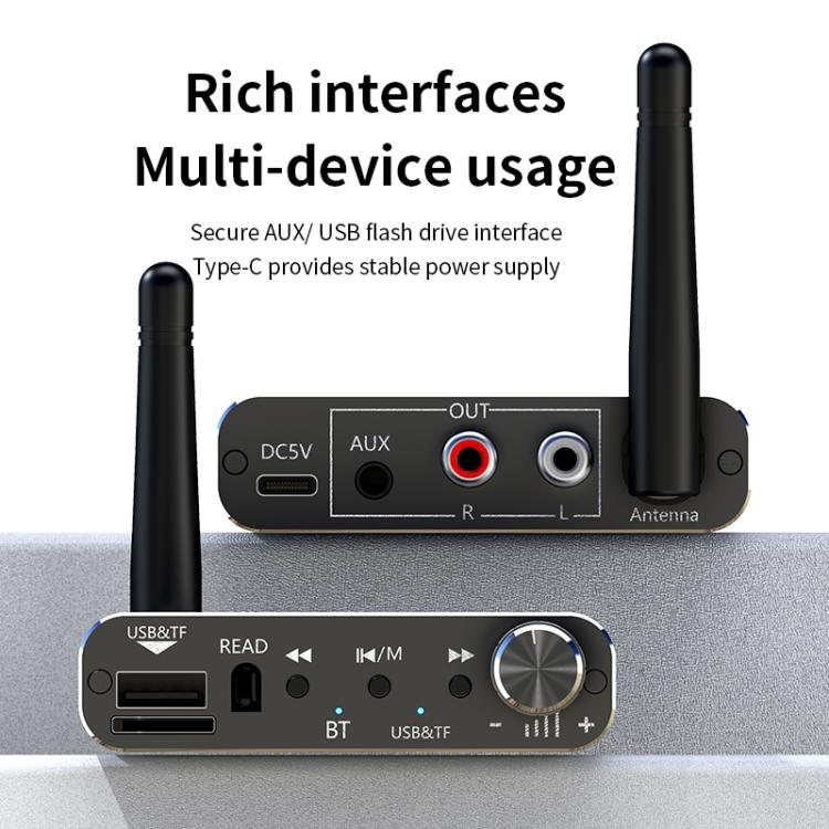 Ricevitore Bluetooth portatile con adattatore audio AUX