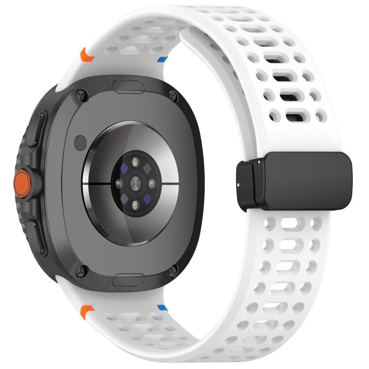 Cinturino per orologio in silicone con fibbia magnetica nera xDfind, For Samsung Galaxy Watch8 / Watch8 Classic