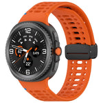 Cinturino per orologio in silicone con fibbia magnetica nera xDfind, For Samsung Galaxy Watch8 / Watch8 Classic