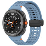 Cinturino per orologio in silicone con fibbia magnetica nera xDfind, For Samsung Galaxy Watch8 / Watch8 Classic