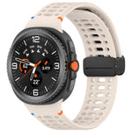 Cinturino per orologio in silicone con fibbia magnetica nera xDfind, For Samsung Galaxy Watch8 / Watch8 Classic