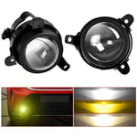 T11 Confezione da 2 pezzi, fendinebbia a doppia lente ad alta potenza da 55 W e 3 pollici, Low Holder for LADA Priora 2007-2013, High Holder for LADA VAZ 2170 / 2171 / 2072, Left and Right Oblique Angle for LADA 2190 / 2192