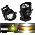 T11 Confezione da 2 pezzi, fendinebbia a doppia lente ad alta potenza da 55 W e 3 pollici, Low Holder for LADA Priora 2007-2013, High Holder for LADA VAZ 2170 / 2171 / 2072, Left and Right Oblique Angle for LADA 2190 / 2192