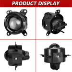 T14 Confezione da 2 pezzi 55W Faro fendinebbia a doppia lente ad alta potenza da 3 pollici con supporto per montaggio a sinistra e a destra, For DAF Trucks