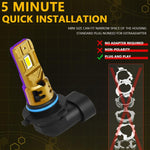 Confezione da 2 lampadine a LED impermeabili IP68 per fari auto, 35W, 3000LM, 6500K., 9005, 9006, H1, H4, H7, H11