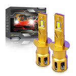 Confezione da 2 lampadine a LED impermeabili IP68 per fari auto, 35W, 3000LM, 6500K., 9005, 9006, H1, H4, H7, H11