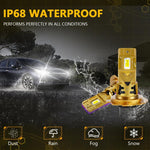 Lampadine LED impermeabili IP68 35W 6500K per fari auto