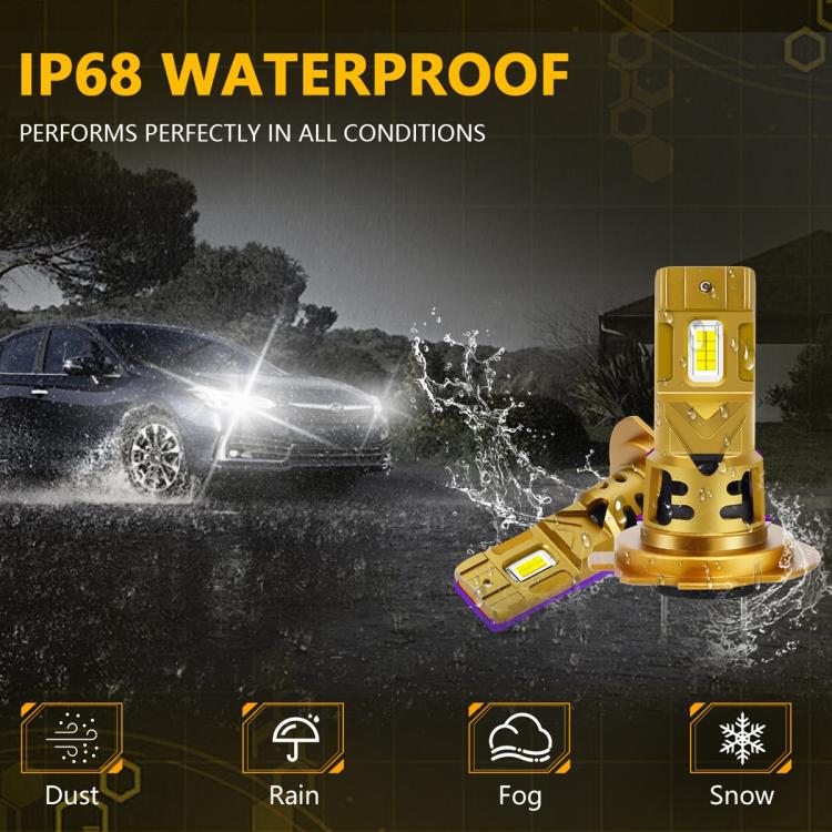 Lampadine LED impermeabili IP68 35W 6500K per fari auto