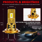 Lampadine LED impermeabili IP68 35W 6500K per fari auto