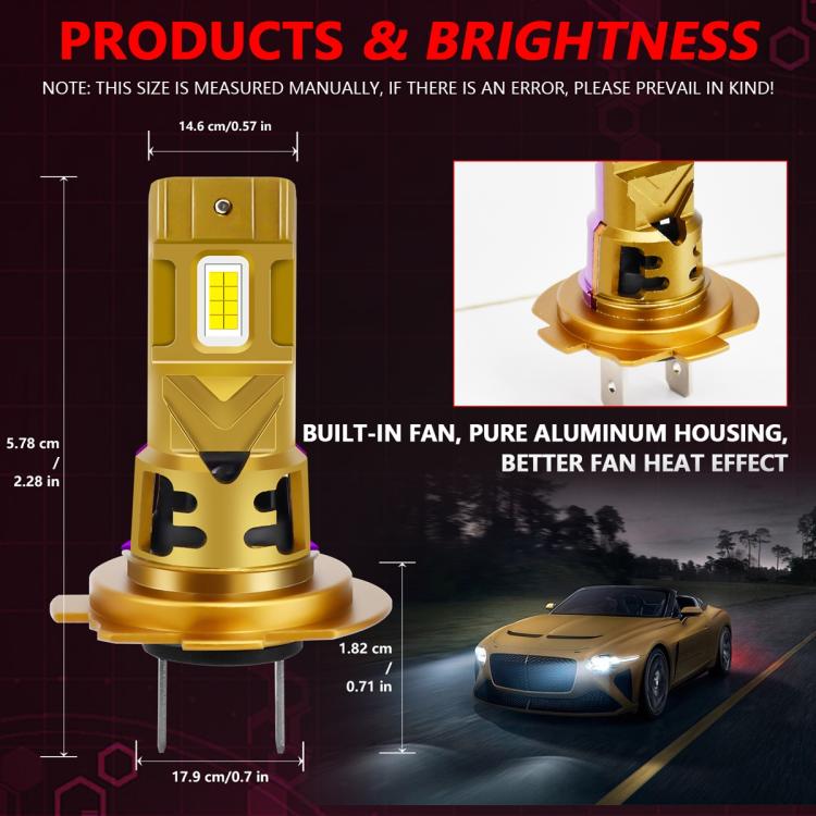 Lampadine LED impermeabili IP68 35W 6500K per fari auto