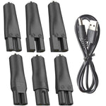Adattatore convertitore da connettore DC 5,5 x 2,1 mm femmina a interfaccia per rasoio per ricarica., 7pcs / Set, 8pcs / Set