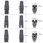 Adattatore convertitore da connettore DC 5,5 x 2,1 mm femmina a interfaccia per rasoio per ricarica., 7pcs / Set, 8pcs / Set