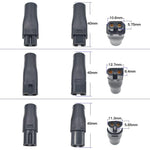 Adattatore convertitore da connettore DC 5,5 x 2,1 mm femmina a interfaccia per rasoio per ricarica., 7pcs / Set, 8pcs / Set
