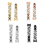 Cinturino per orologio in metallo con diamanti a torsione piccola xDfin da 20 mm, For Samsung Galaxy Watch FE/7/6/5/4 Classic