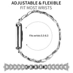 Cinturino per orologio in metallo con diamanti a torsione piccola xDfin da 20 mm, For Xiaomi Band 10 Pro/9 Pro/Redmi Watch 6/5/4, For Redmi Watch 3 Active / Watch 3 Lite, For Redmi Watch 3