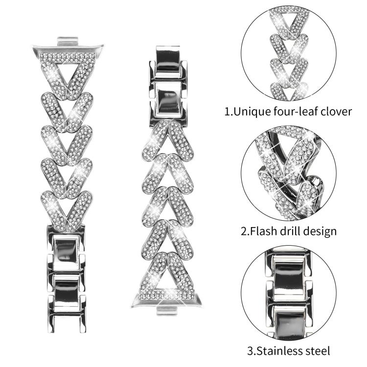 Cinturino per orologio in metallo con diamanti a torsione piccola xDfin da 20 mm, For Xiaomi Band 10 Pro/9 Pro/Redmi Watch 6/5/4, For Redmi Watch 3 Active / Watch 3 Lite, For Redmi Watch 3