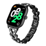 Cinturino per orologio in metallo con diamanti a torsione piccola xDfin da 20 mm, For Xiaomi Band 10 Pro/9 Pro/Redmi Watch 6/5/4, For Redmi Watch 3 Active / Watch 3 Lite, For Redmi Watch 3