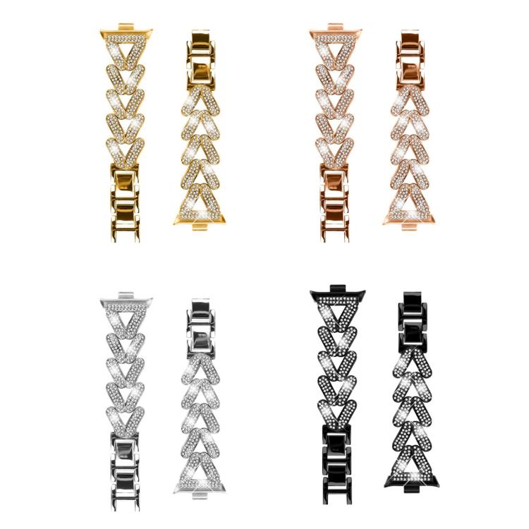 Cinturino per orologio in metallo con diamanti a torsione piccola xDfin da 20 mm, For Xiaomi Band 10 Pro/9 Pro/Redmi Watch 6/5/4, For Redmi Watch 3 Active / Watch 3 Lite, For Redmi Watch 3