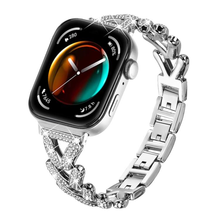 Cinturino per orologio in metallo con diamanti a torsione piccola xDfin da 20 mm, For Huawei Watch Fit 5 / Fit 5 Pro / Fit 4