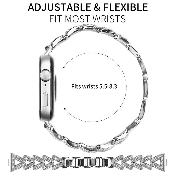 Cinturino per orologio in metallo con diamanti a torsione piccola xDfin da 20 mm, For Huawei Watch Fit 5 / Fit 5 Pro / Fit 4