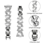 Cinturino per orologio in metallo con diamanti a torsione piccola xDfin da 20 mm, For Huawei Watch Fit 5 / Fit 5 Pro / Fit 4