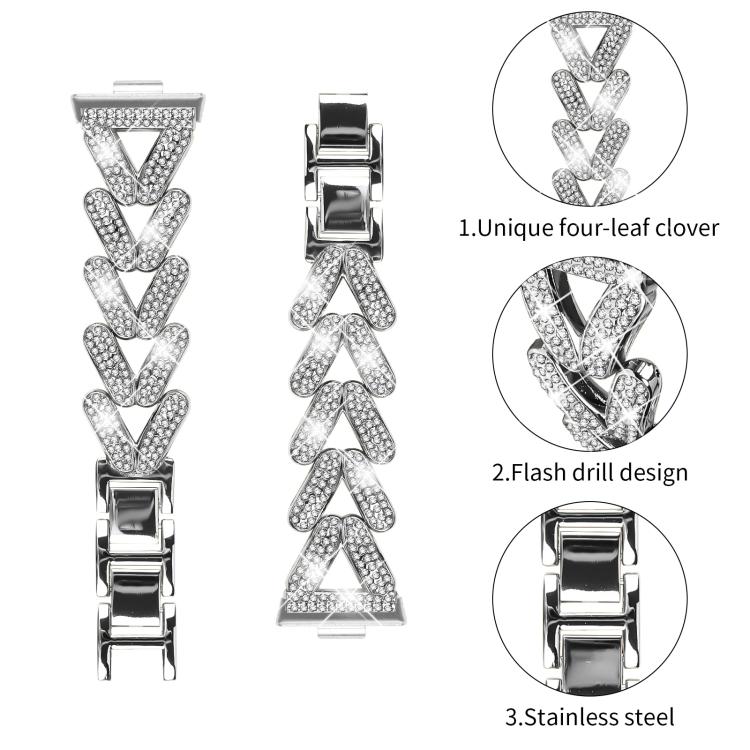 Cinturino per orologio in metallo con diamanti a torsione piccola xDfin da 20 mm, For Huawei Watch Fit 5 / Fit 5 Pro / Fit 4