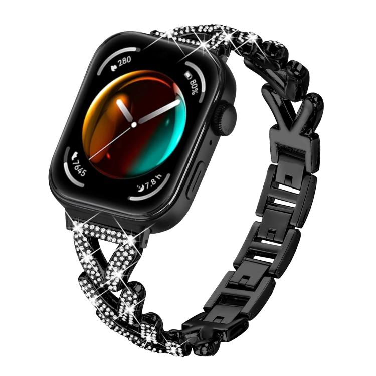 Cinturino per orologio in metallo con diamanti a torsione piccola xDfin da 20 mm, For Huawei Watch Fit 5 / Fit 5 Pro / Fit 4