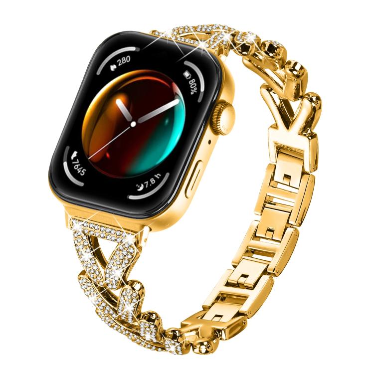 Cinturino per orologio in metallo con diamanti a torsione piccola xDfin da 20 mm, For Huawei Watch Fit 5 / Fit 5 Pro / Fit 4