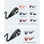 Cavo di ricarica magnetico 2 in 1 per auricolari a conduzione ossea Shokz, USB to 2 Pin / 4 Pin, Type-C to 2 Pin / 4 Pin