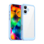 Custodia per telefono in acrilico e TPU della serie Colorful, For iPhone 17 Pro, For iPhone 17, For iPhone 17 Air