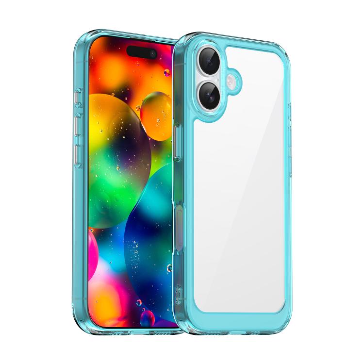 Custodia per telefono in acrilico e TPU della serie Colorful, For iPhone 17 Pro, For iPhone 17, For iPhone 17 Air
