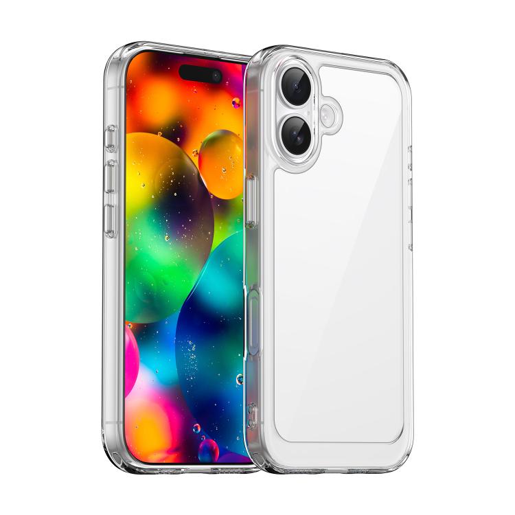 Custodia per telefono in acrilico e TPU della serie Colorful, For iPhone 17 Pro, For iPhone 17, For iPhone 17 Air