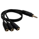 Cavo audio 3 in 1 DC da 3,5 mm con stereo, 3.5mm