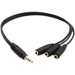 Cavo audio 3 in 1 DC da 3,5 mm con stereo, 3.5mm