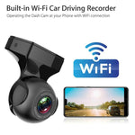 Registratore di guida nascosto per auto con visione notturna HD tramite USB WiFi