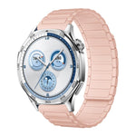 Cinturino per orologio magnetico in silicone con tre perline, 18mm