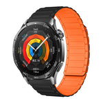 Cinturino per orologio magnetico in silicone con tre perline, 18mm